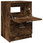 vidaXL Meuble d'évier chêne fumé 40x37x59 cm bois d'ingénierie