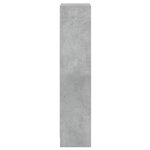 vidaXL Bibliothèque à 3 niveaux gris béton bois d'ingénierie
