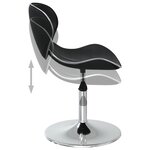 vidaXL Chaises à manger lot de 2 noir similicuir