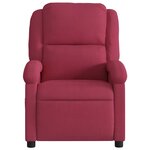 vidaXL Fauteuil inclinable électrique rouge bordeaux velours