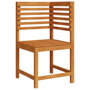 Chaise d'angle de jardin vidaXL en bois massif d'acacia