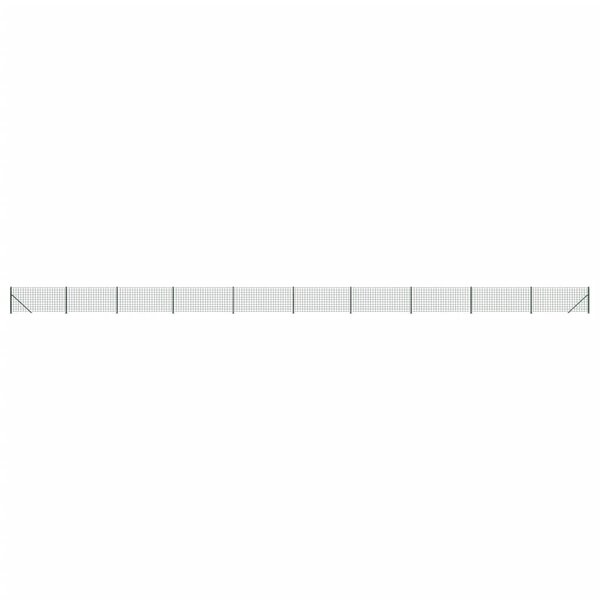 vidaXL Clôture en treillis métallique avec bride vert 0 8x25 m