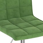 vidaXL Chaises pivotantes à manger lot de 4 vert foncé velours