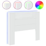 vidaXL Armoire tête de lit avec LED blanc 120x16 5x103 5 cm