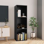 vidaXL Bibliothèque/Meuble TV Noir 36 x 30 x 114 cm Aggloméré