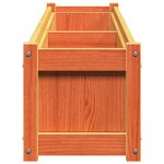 vidaXL Jardinière cire marron 180x31x31 cm bois de pin massif