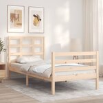 vidaXL Cadre de lit sans matelas bois massif