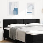 vidaXL Tête de Lit LED Capitonnée Noire 90 cm en Tissu