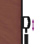 vidaXL Auvent latéral rétractable marron 117x300 cm