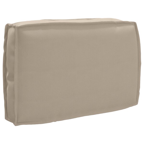 vidaXL Coussin de palette pour dossier Taupe 60x40x12 cm en tissu Oxford