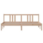 vidaXL Cadre de lit bois massif 180x200 cm super king