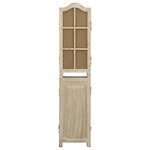 vidaXL Cloison de séparation 6 panneaux Marron 214x165 cm Tissu
