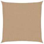 vidaXL Voile d'ombrage 160 g/m² Taupe 2 5x2 5 m PEHD