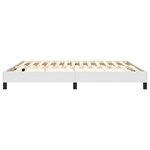 vidaXL Cadre de lit Blanc 160x200 cm Similicuir