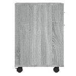 vidaXL Armoire roulante Sonoma gris 45x38x54 cm Bois d'ingénierie