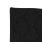 Tête de lit LED Design Blocs de Diamant Noire 144 cm Tissu
