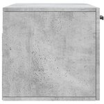 vidaXL Armoire murale gris béton 80x36 5x35 cm bois d'ingénierie