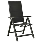 vidaXL Ensemble de bistro 5 Pièces noir et anthracite