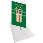 Carte De Vœux Signature - Luge De Noël - Draeger paris