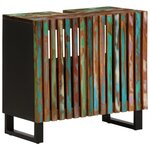 vidaXL Armoire lavabo de salle de bain 62x34x58cm bois massif d'acacia
