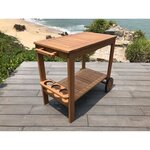 Desserte de jardin en bois eucalyptus FSC - 91,8x49,9x74cm