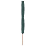vidaXL Tête de Lit LED Vert Foncé Ensemble de 3 Vert Foncé Tissu  Bois