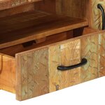 vidaXL Meuble TV sculpté à la main 120x30x40 cm Bois de récupération