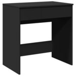 vidaXL Coiffeuse avec miroir noir 73x46 5x120 cm
