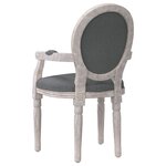 vidaXL Chaise à manger gris foncé 54x56x96 5 cm tissu