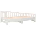 vidaXL Lit coulissant sans matelas blanc 2x(90x190) cm