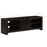 vidaXL Meuble TV Bois d'acacia massif 120 x 30 x 40 cm Marron foncé