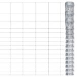 vidaXL Clôture de jardin Acier galvanisé Argenté 50x1 6 m