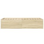 vidaXL Cadre de lit sans matelas chêne sonoma 100x200 cm