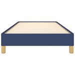 vidaXL Cadre de lit sans matelas bleu 100x200 cm tissu