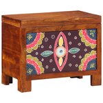 vidaXL Coffre de rangement Marron miel 50x30x40 cm en bois massif d'acacia