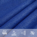 vidaXL Voile d'ombrage 160g/m² rectangulaire bleu 3 5x4 5 m PEHD