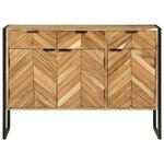 vidaXL Buffet 100x30x75 cm Bois Massif d'Acacia
