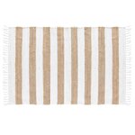 Tapis Rectangle à Franges 120x170 cm Jute et Sagane