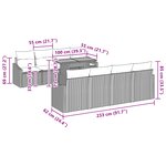 vidaXL Ensemble de salle à manger de jardin de 9 pièces avec coussins en poly rattan noir et acacia