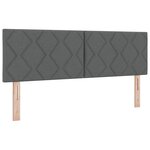Tête de lit vidaXL Design en Blocs Diamant Gris Foncé 140 cm Tissu