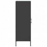 vidaXL Buffet haut noir 36x39x113 cm acier