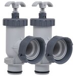 vidaXL Vannes à piston de piscine 2 Pièces