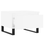 vidaXL Tables basses 2 Pièces blanc 50x46x35 cm bois d'ingénierie