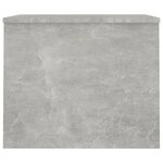 vidaXL Table basse gris béton 80x50 5x41 5 cm bois d'ingénierie