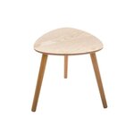 Lot de 3 tables basses - Décor frene - L 59,5 x P 59,5 x H 51 cm - MILEO