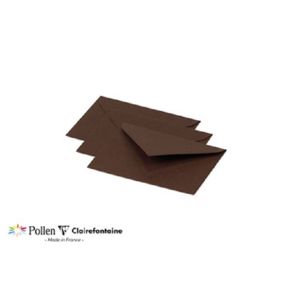 Enveloppe pollen 75x100 cacao paquet de 20