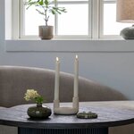 Bougeoir céramique beige ø 13 x 85 cm