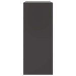 vidaXL Buffet haut noir 67x39x95 cm acier