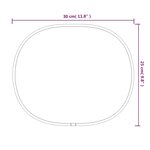 vidaXL Miroir mural Doré 30x25 cm