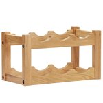 vidaXL Casier à bouteilles 6 bouteilles 37x21x21 cm Bois de chêne